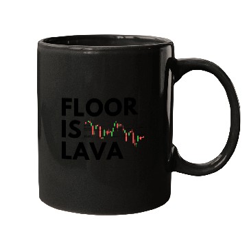 Discover The Floor Is Lava Black Mugs