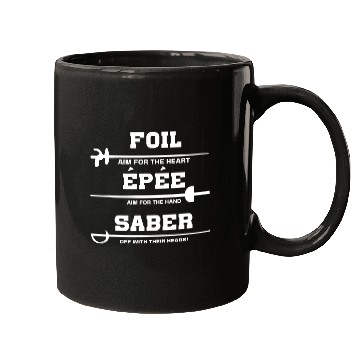 Discover Fencing Foil Epée Saber Mugs
