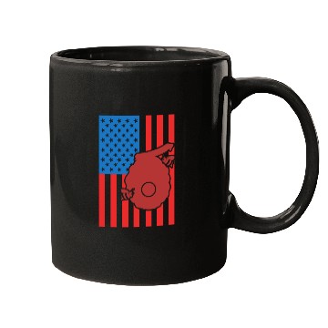 Discover Beekeeping US Flag Mugs