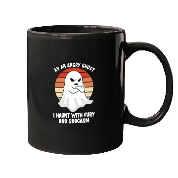 Discover Ghost Hunter Funny Ghost Angry Ghost Halloween Mugs
