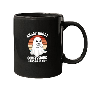 Discover Ghost Hunter Funny Ghost Angry Ghost Halloween Mugs