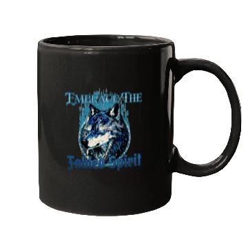 Discover Embrace The Fabled Spirit Wolf Blue Mugs