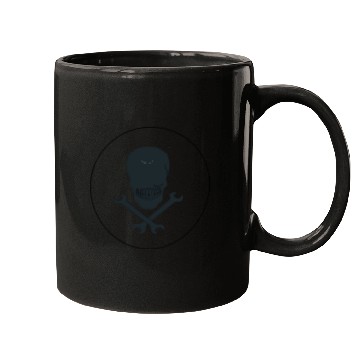 Discover skull and cross wrenches icon Mugs