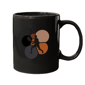 Discover Tennis Backhand Tennis Racket Tiebreak Mugs