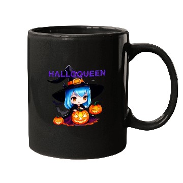 Discover Hallo Light Blue Witch Mugs