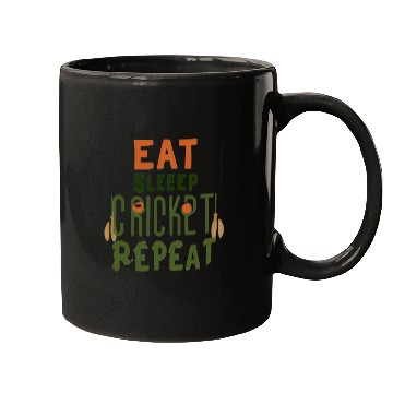 Discover Eat Sleep Cricket Repeat: The Cricket Lover's Mugs