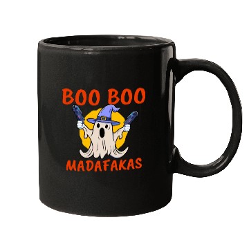 Discover Boo Boo Madafakas , Funny Halloween Ghost Mugs