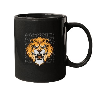 Discover Lion, Motivational Workout Mugs