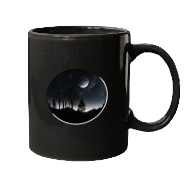 Discover Exquisite painting expressing nature in the dark Mugs