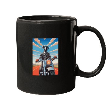 Discover This is Great : Great Dane Riding a Motorcycle Mugs