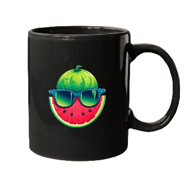 Discover Summery Kawaii Design with Watermelon and Mugs