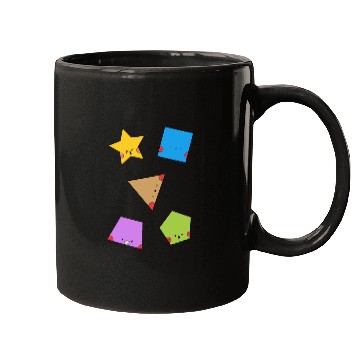 Discover Cute Geometric Shapes Sticker pack Mugs