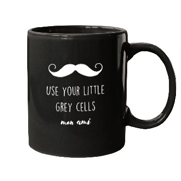 Discover USE YOUR LITTLE GREY CELLS Mugs