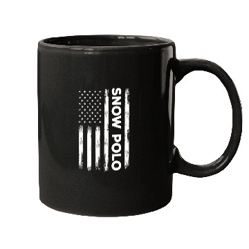 Discover USA Snow Polo Outfit Horse Polo America Mugs