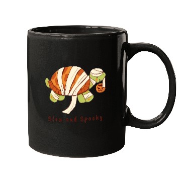 Discover Slow And Spooky Halloween Spooky Mummy Tortoise Mugs