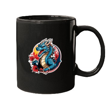 Discover BLUE DRAGON ANGRY Mugs