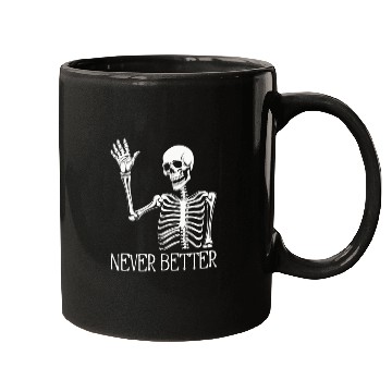 Discover Funny Halloween Skull Mugs | Sarcastic Dead Inside