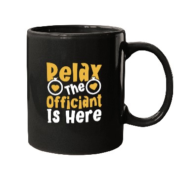 Discover Relax The Officiant Is Here Wedding Licensed Mugs