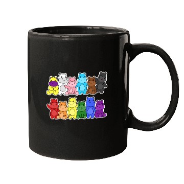 Discover Pride Progress Flag Hippo Design for Equality Mugs