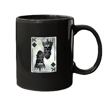 Discover Diamont King Gothic Halloween Fan Card Game Mugs