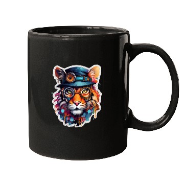 Discover Steampunk Tiger Mugs