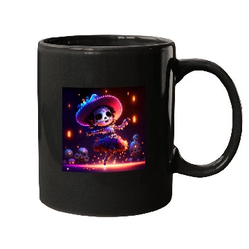 Discover mexican skeleton lady baby dancing Mugs