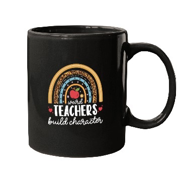 Discover Weird Teachers Build Character Leopard Rainbow Mugs