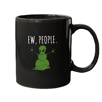 Discover Ew People Alien Snowman Mugs