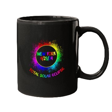 Discover Total Solar Eclipse New York 4/28/24 Kids Eclipse Mugs