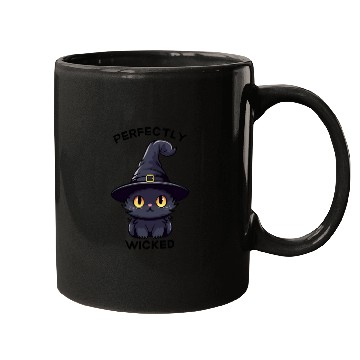 Discover Wicked Cat Witch Funny Halloween Witch Mugs