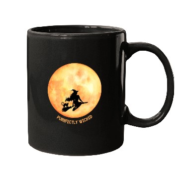Discover Wicked Cat Witch Funny Halloween Witch Mugs