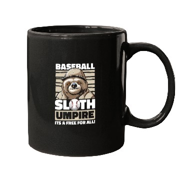 Discover Sloth Funny Sloth Baseball Mugs