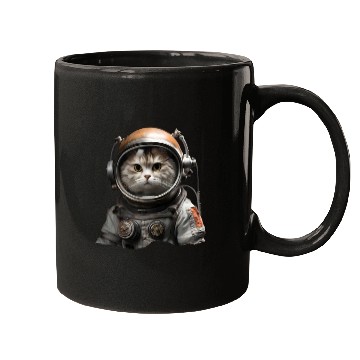 Discover Space Feline: Cat Astronaut Adventure Mugs