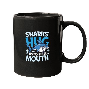 Discover Sharks Hug Using Their Mouth for a Surfer Shark Mugs