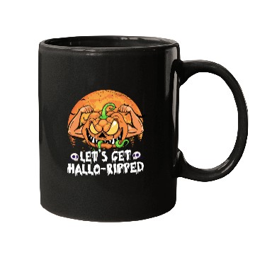 Discover Lets Get Hallo Ripped Mugs Funny Halloween