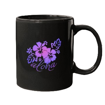 Discover Sunset Hibiscus Aloha Graphic Mugs