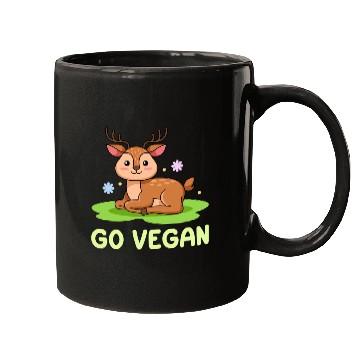 Discover Deer Design for proud Vegans Mugs