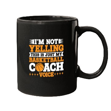 Discover This Is Just My Basketball Coach Voice 3 Mugs