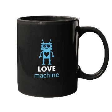 Discover Love Machine Robot Mugs