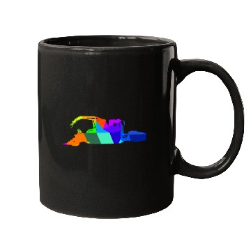 Discover Colorful rainbow snow groomer snow vehicles Mugs