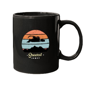 Discover Snowcat Vintage Snow Vehicles Retro Sunset Mugs