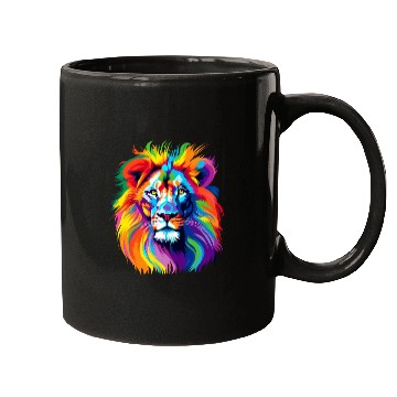 Discover Lion colorful Mugs