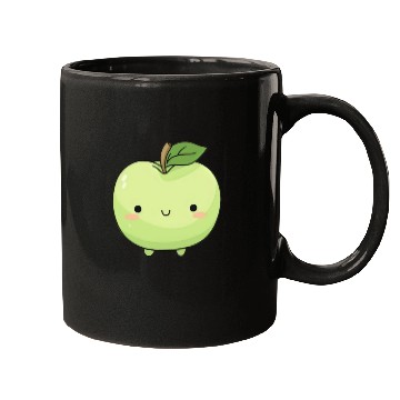 Discover Cute Apple Green Orchard Picking Kawaii Fruit Mugs