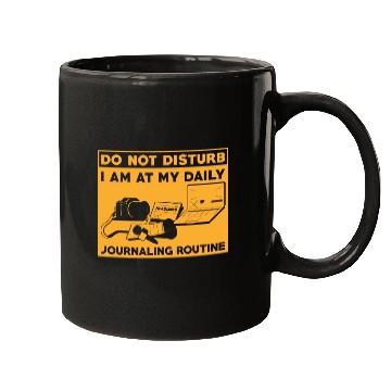 Discover Journaling Routine Funny Do not Disturb Journaling Mugs