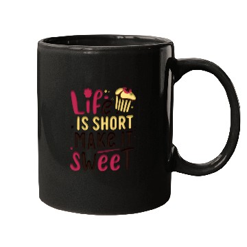 Discover life is short make it sweet Mugs