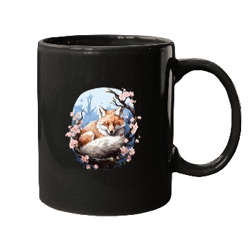 Discover Sleeping Fox Sleepyhead Napping Sleep Fox Lover Mugs