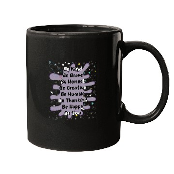 Discover be kind be brave be honest be creative be humbl Mugs