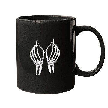 Discover Unisex Mugs Skeleton Hand Featuring Hauntingly