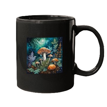 Discover Full Moon Mushroom Nature Mugs