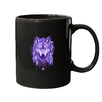 Discover Dreamcatcher Harmony Wolf Mugs